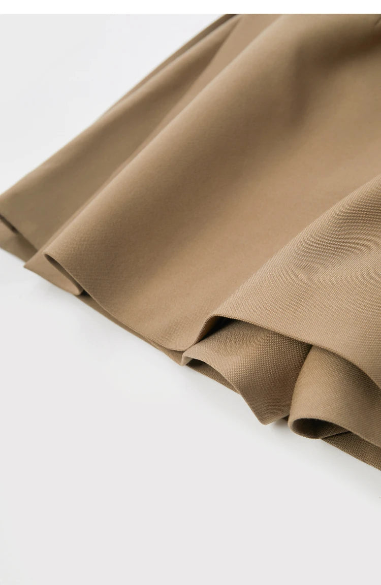 Casual High-Waisted Suit A-Line Skirt