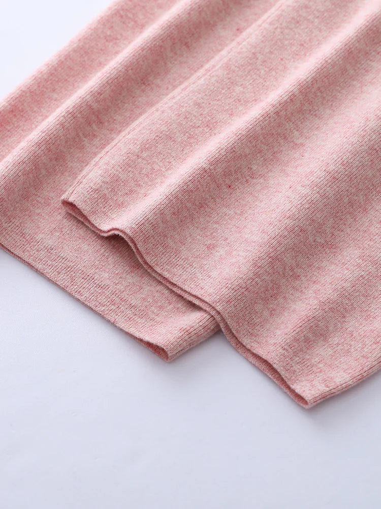 Wool Casual Drawstring Stretch Wide-Leg Pants